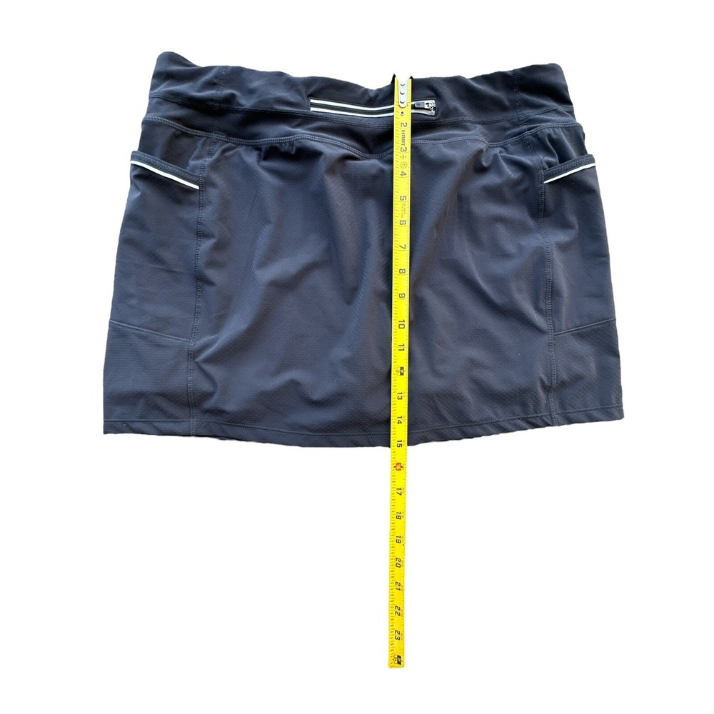 Athleta Womans Running Skort Black Size L Polyester, Spandex RN#54023 - Picture 8 of 10